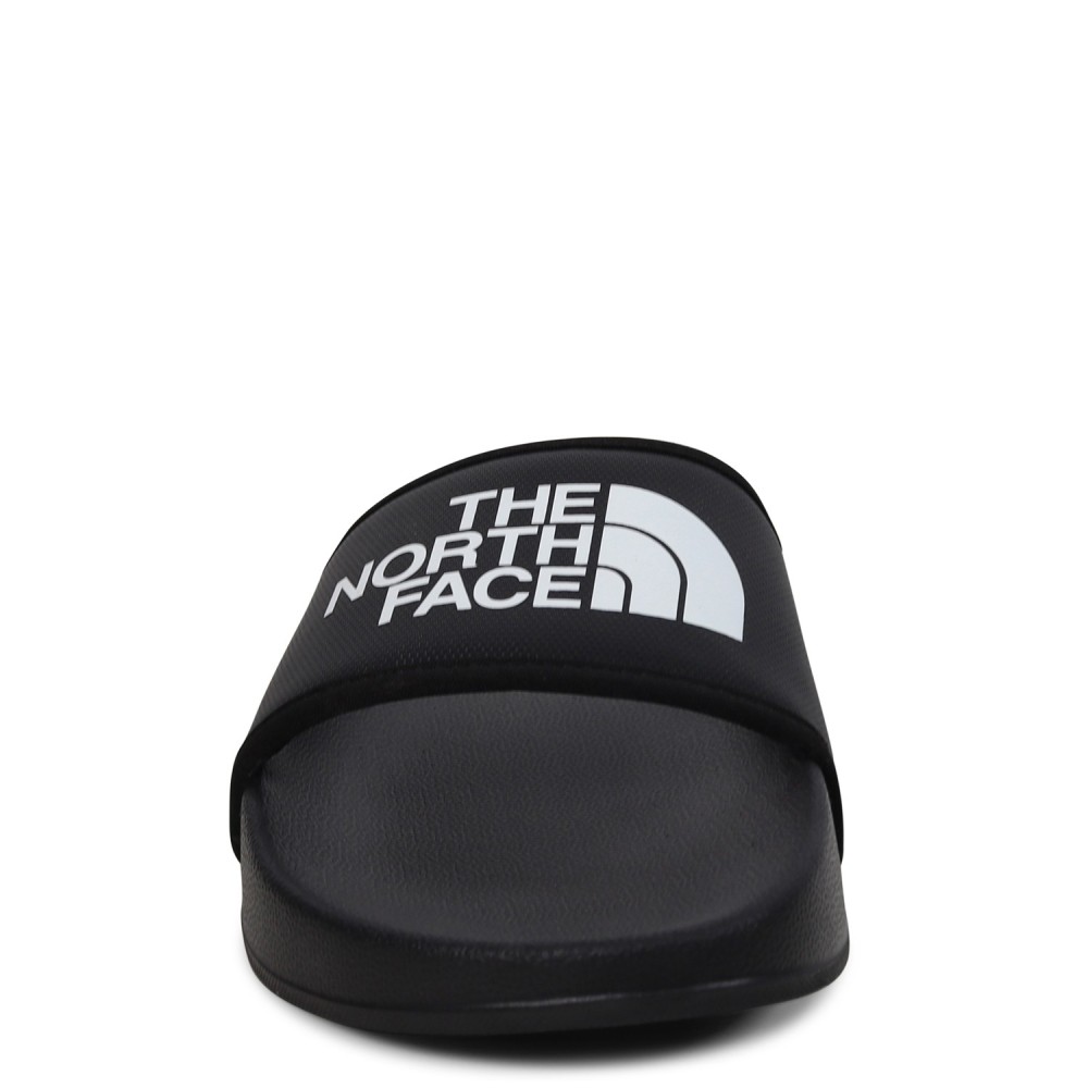 Ciabatte nere con logo per uomo