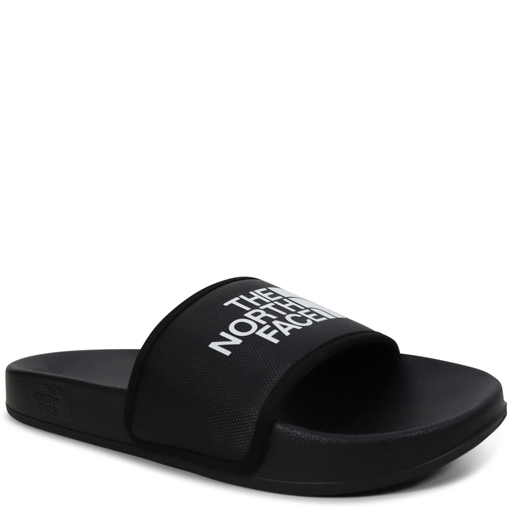 Ciabatte nere con logo per uomo