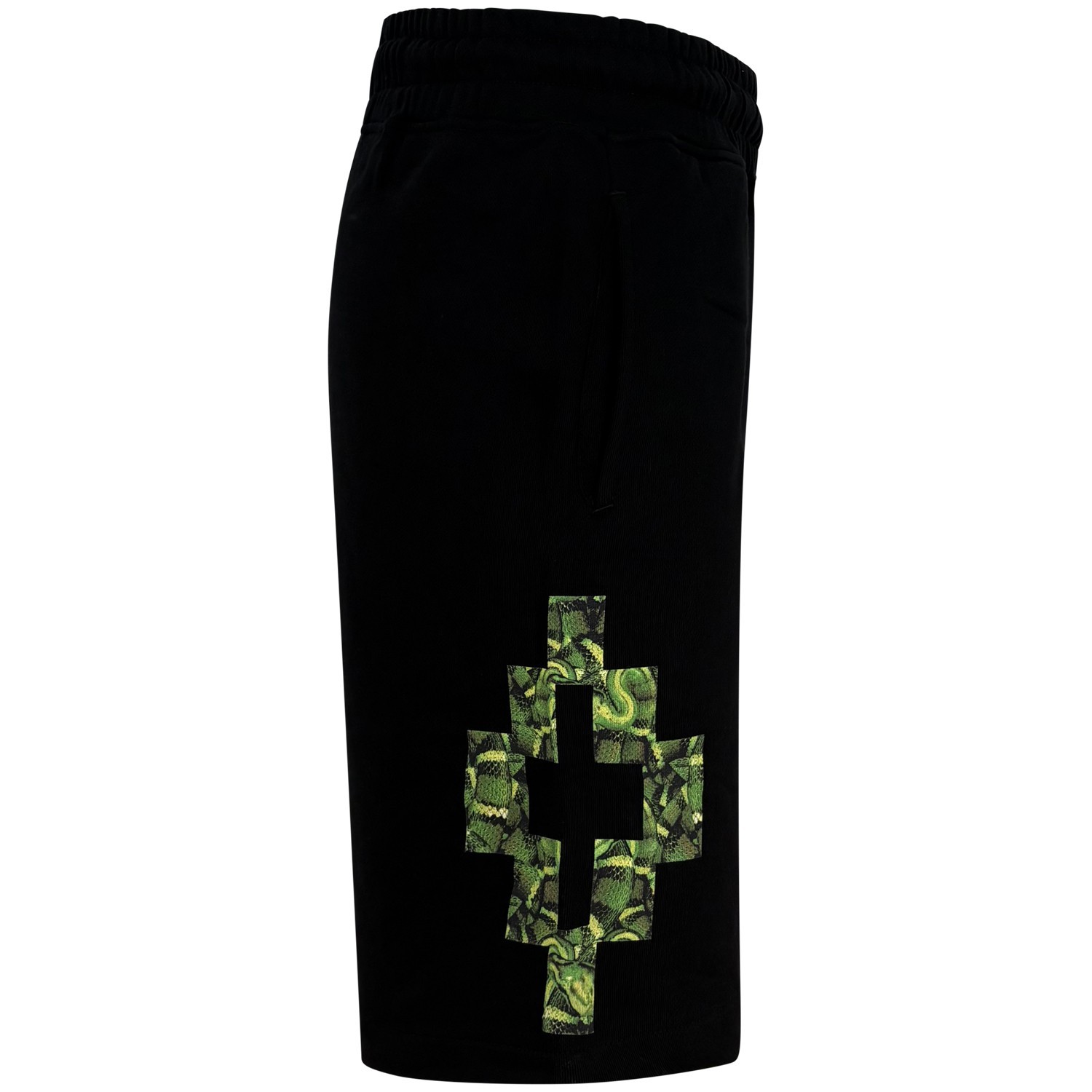 Bermuda nera con logo  per uomo 2