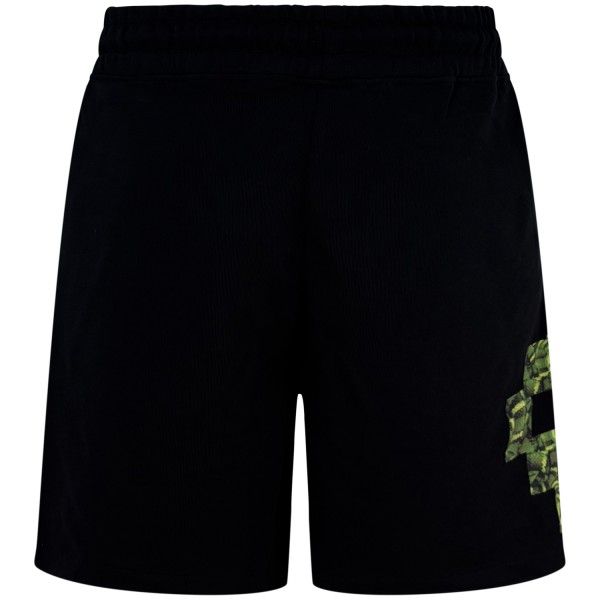 Bermuda nera con logo  per uomo