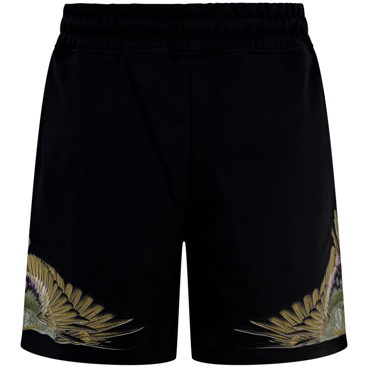 Bermuda nera con logo per uomo 2