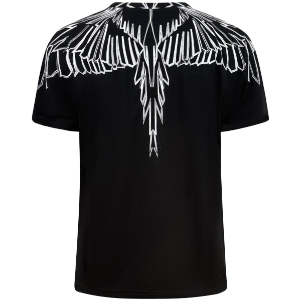 T-shirt nera con logo per uomo