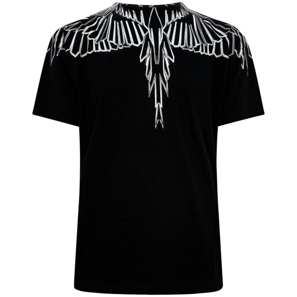 T-shirt nera con logo per uomo