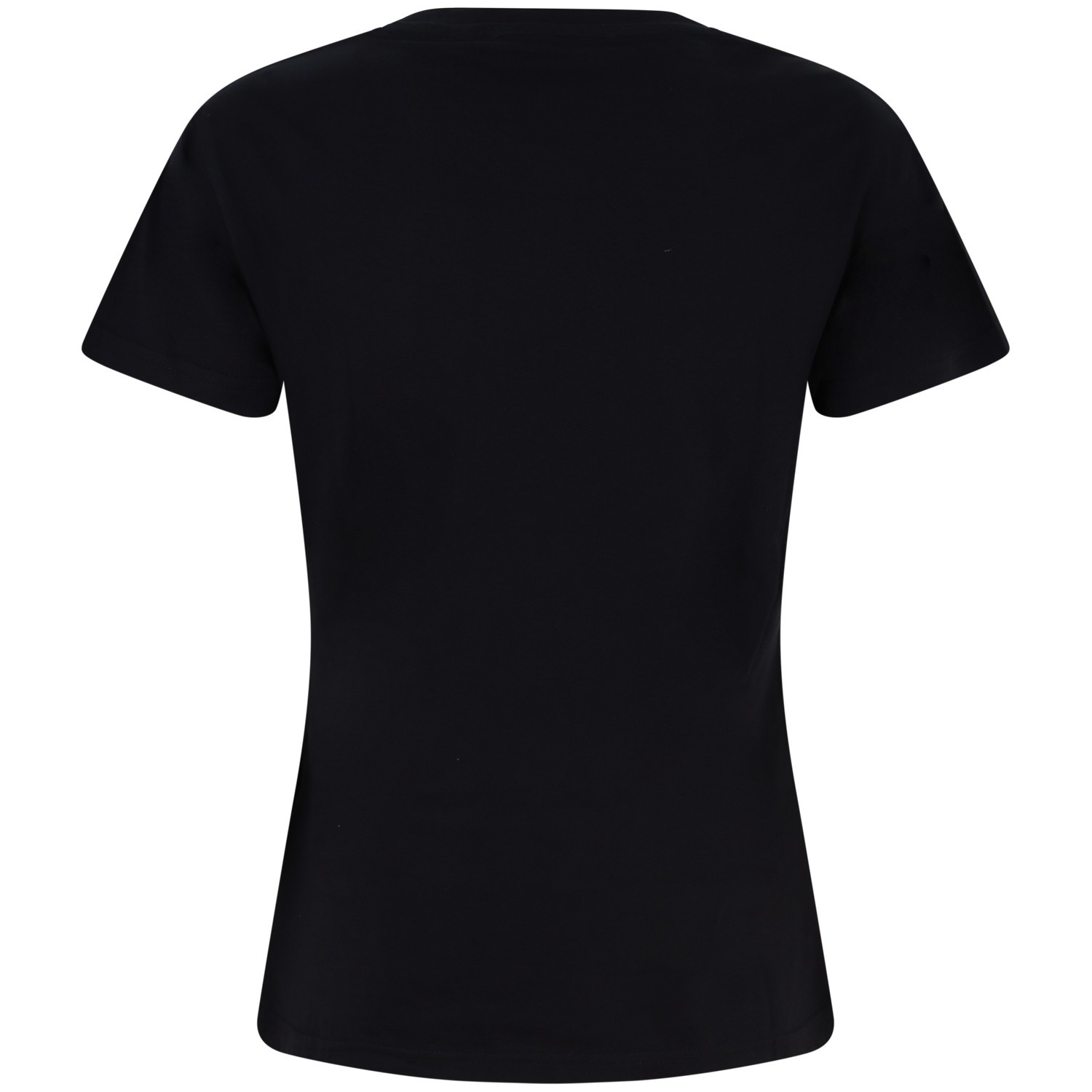 T-shirt nera con strass per donna 2