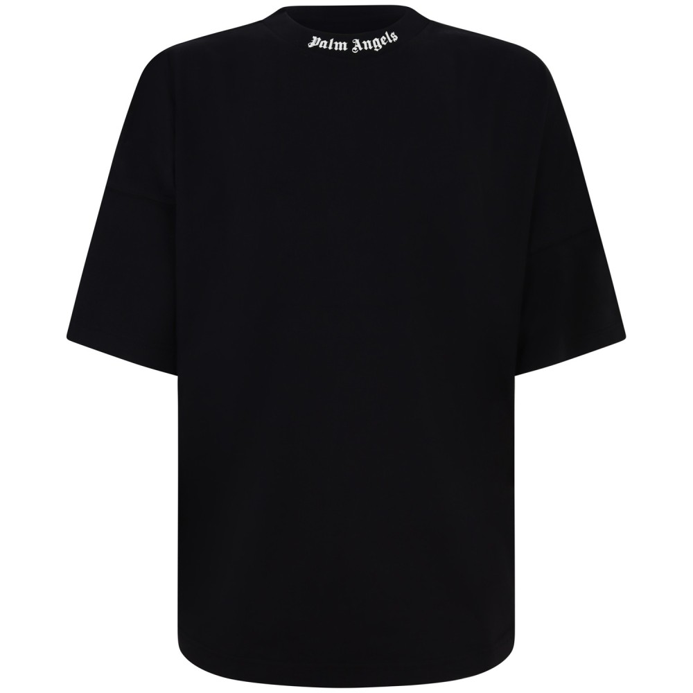 T-shirt nera con stampa  sul retro per uomo