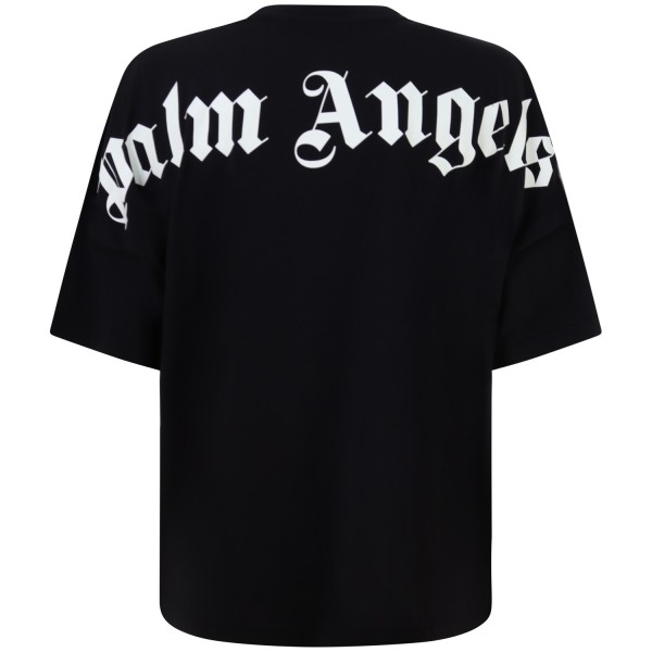 T-shirt nera con stampa  sul retro per uomo