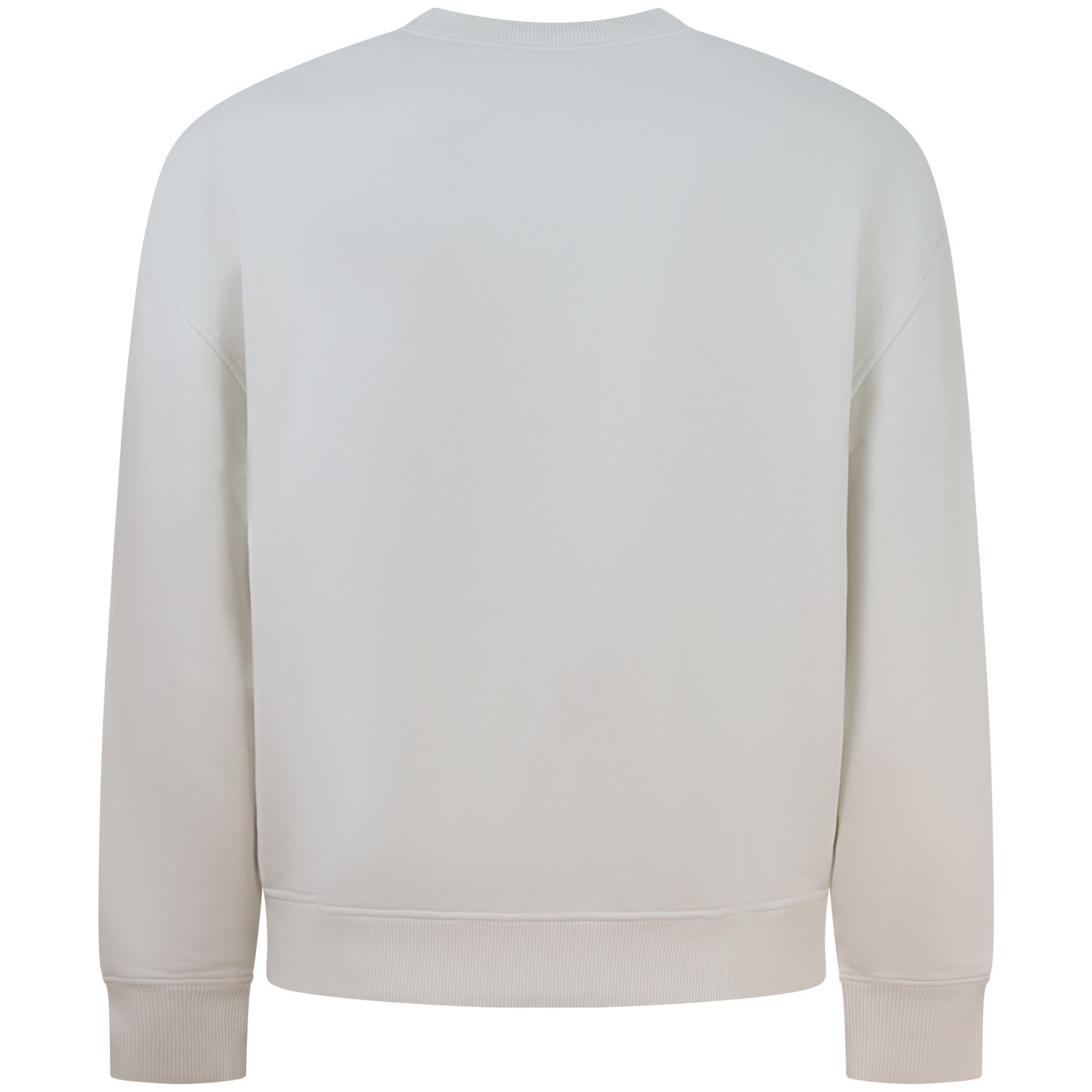 Felpa bianca con stampa per uomo 2