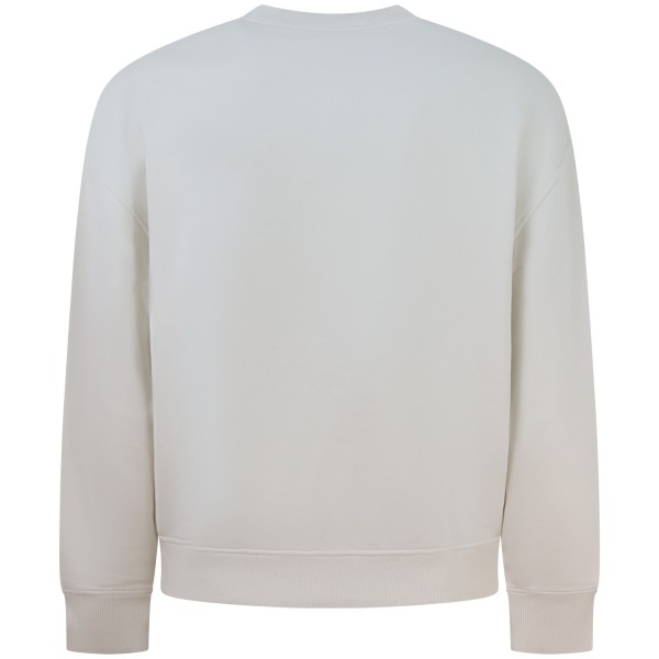 Felpa bianca con stampa per uomo