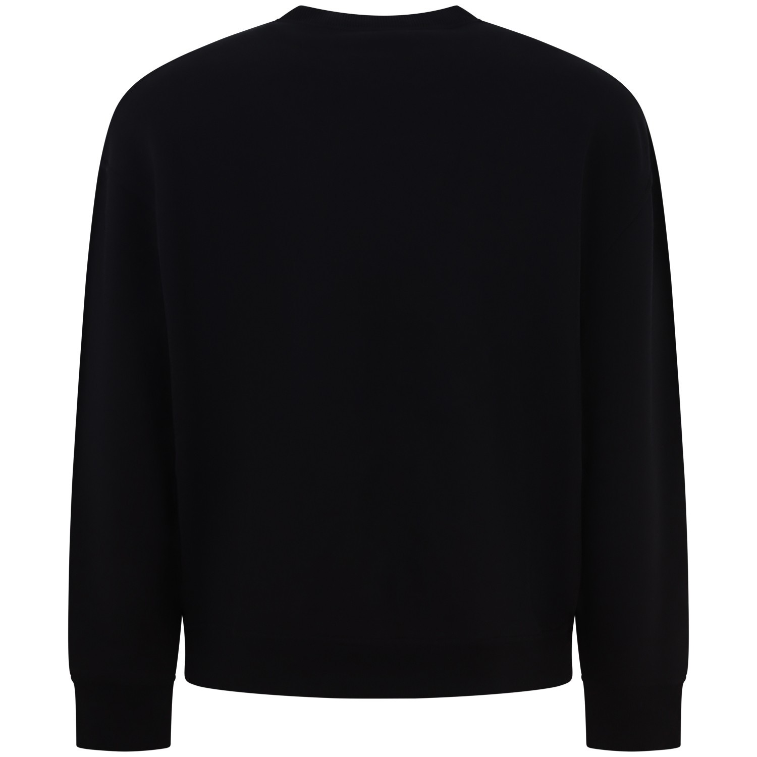 Felpa nera con stampa per uomo