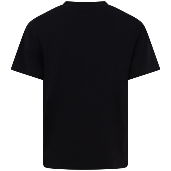 T-shirt nera con stampa per uomo