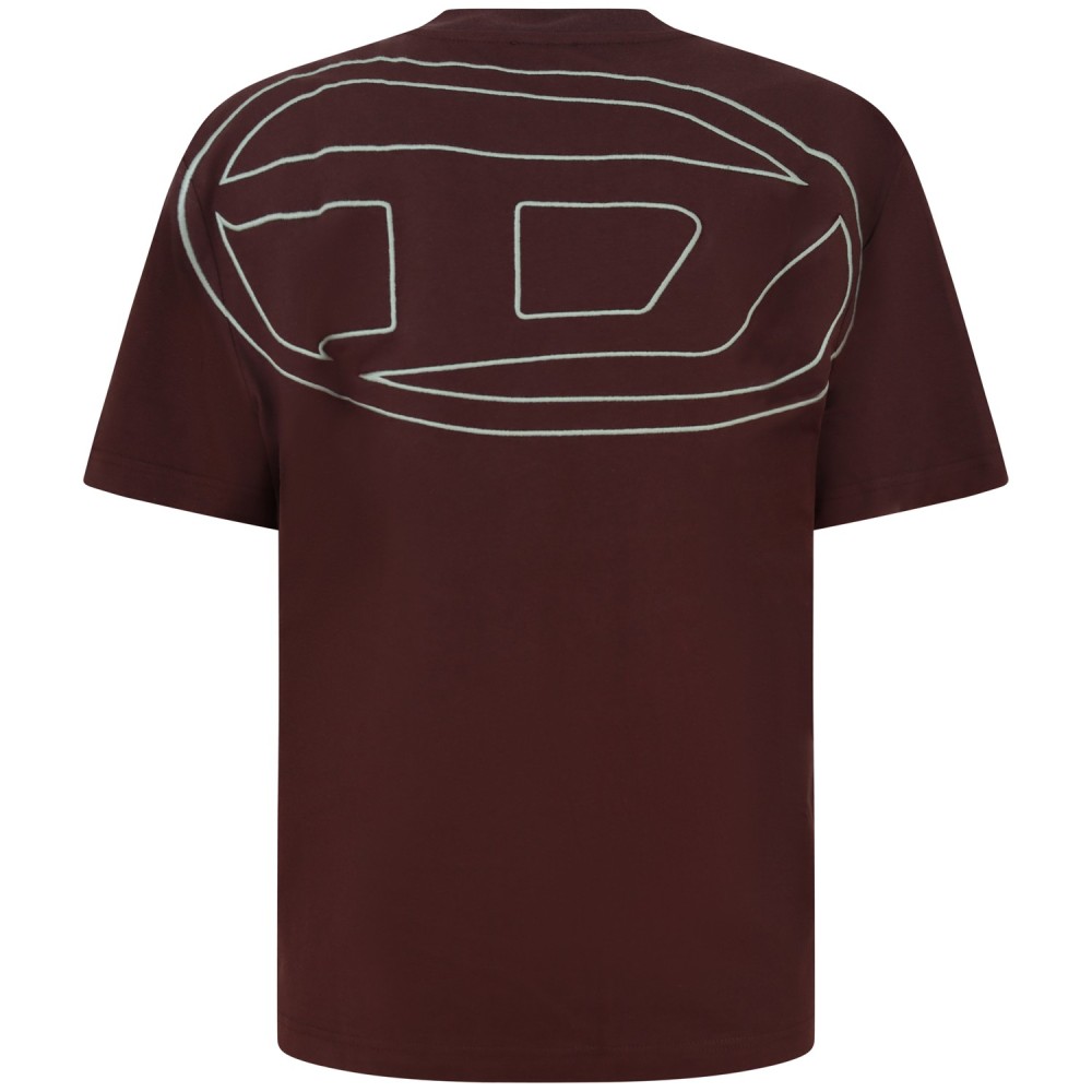 T-shirt marrone per uomo