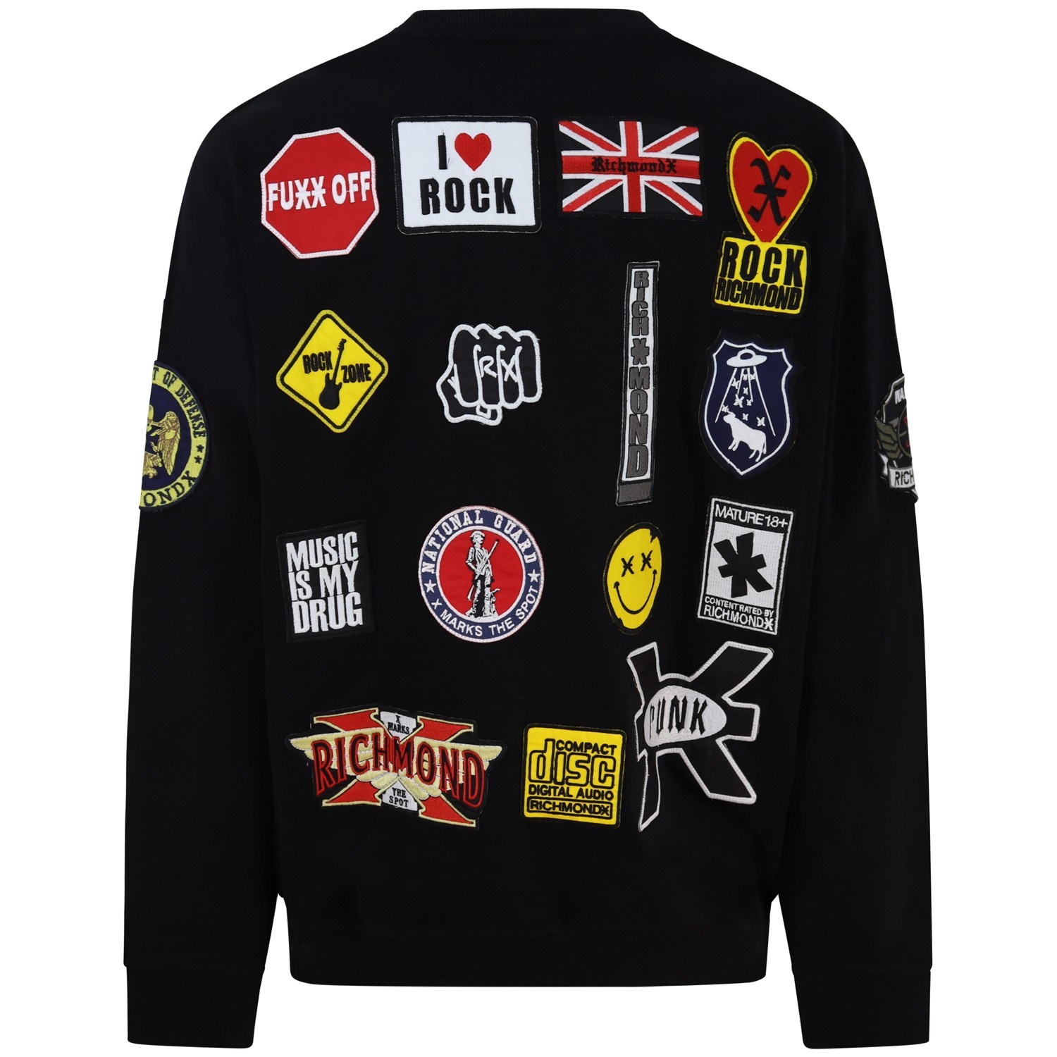 Felpa nera per uomo 2