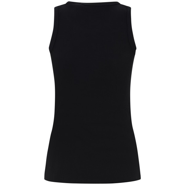 Canotta nera con borchie per donna