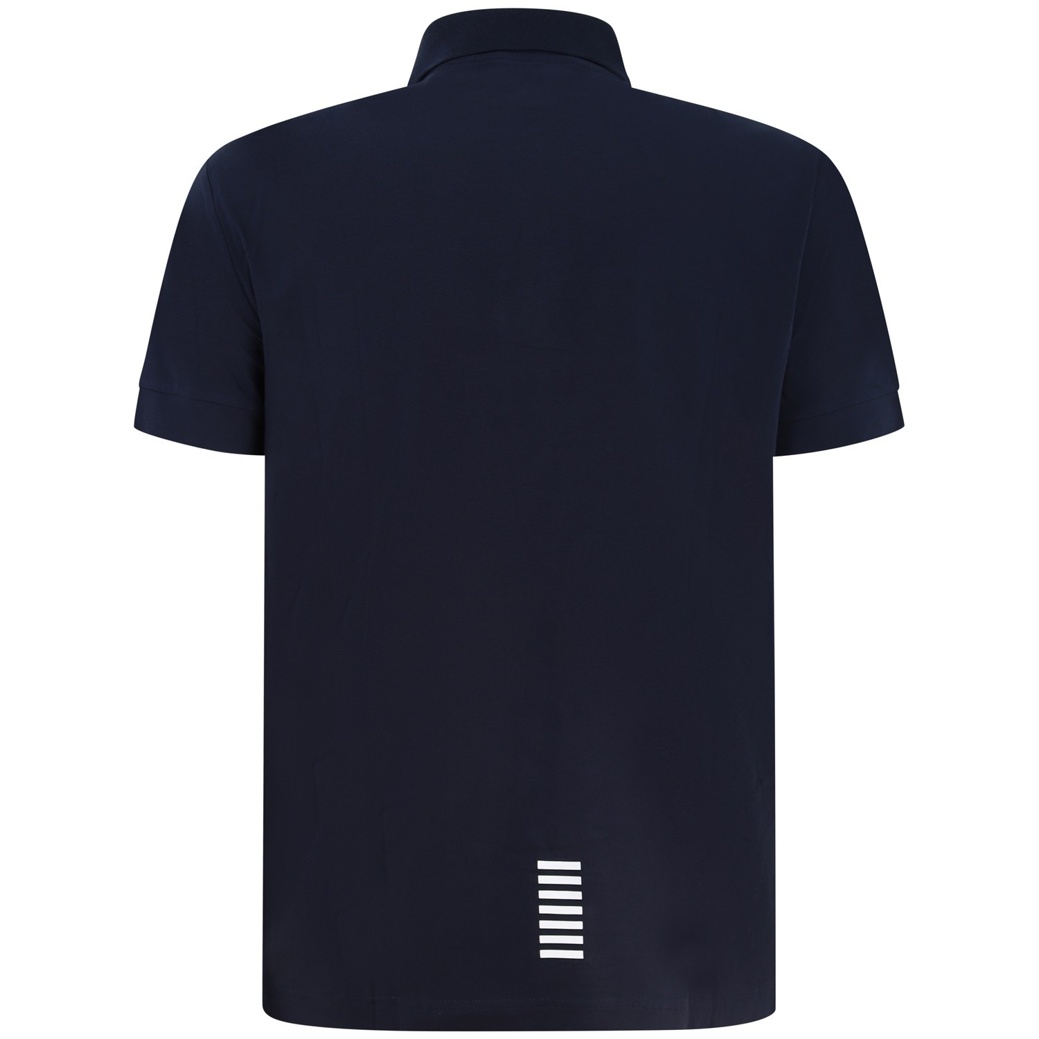 Polo blu con mini logo per uomo 2