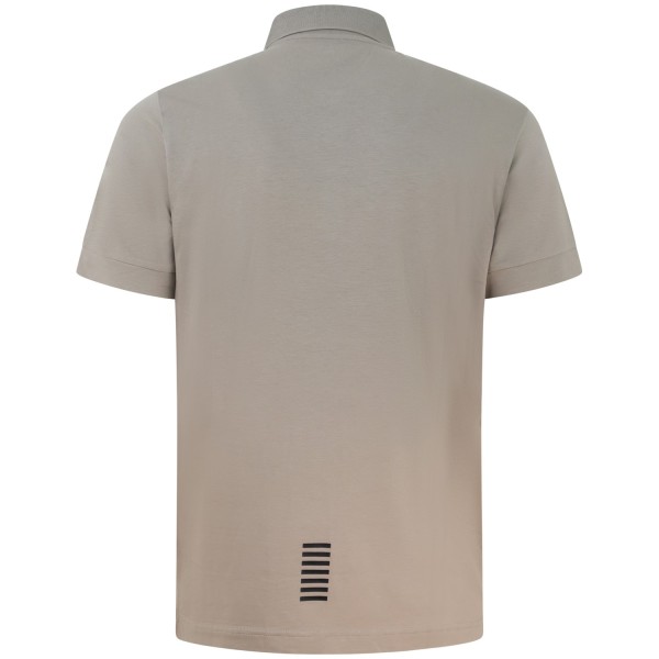 Polo beige con mini logo per uomo