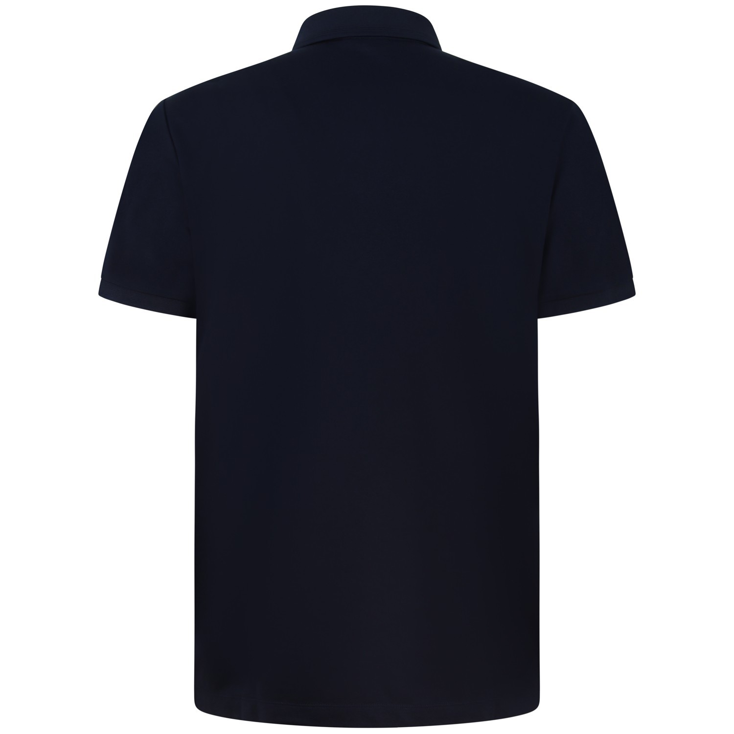 Polo blu con targhetta per uomo 2