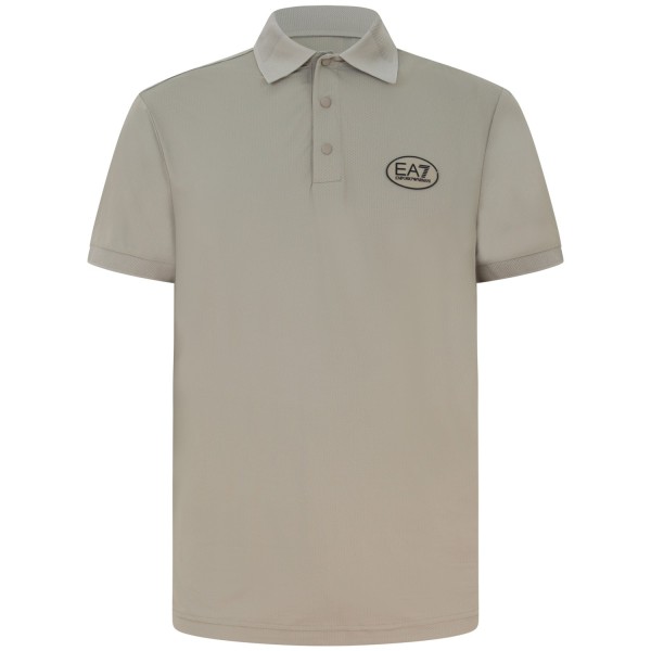 Polo beige tecnica per uomo