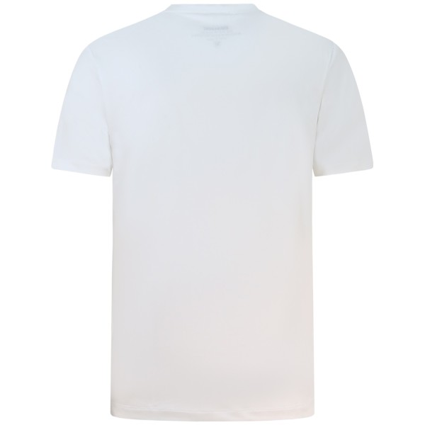 T-shirt bianca tessuto tecnico per uomo