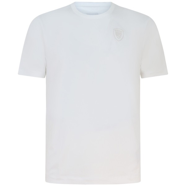 T-shirt bianca tessuto tecnico per uomo