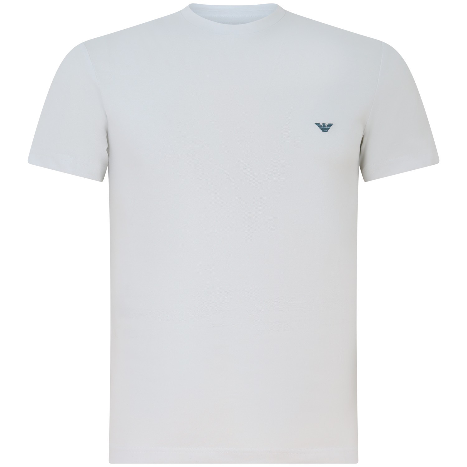 T-shirt bianca con mini logo per uomo