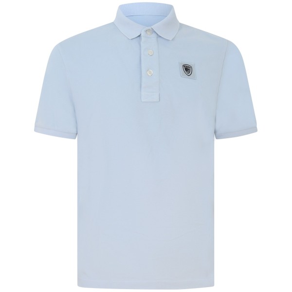 Polo celeste per uomo