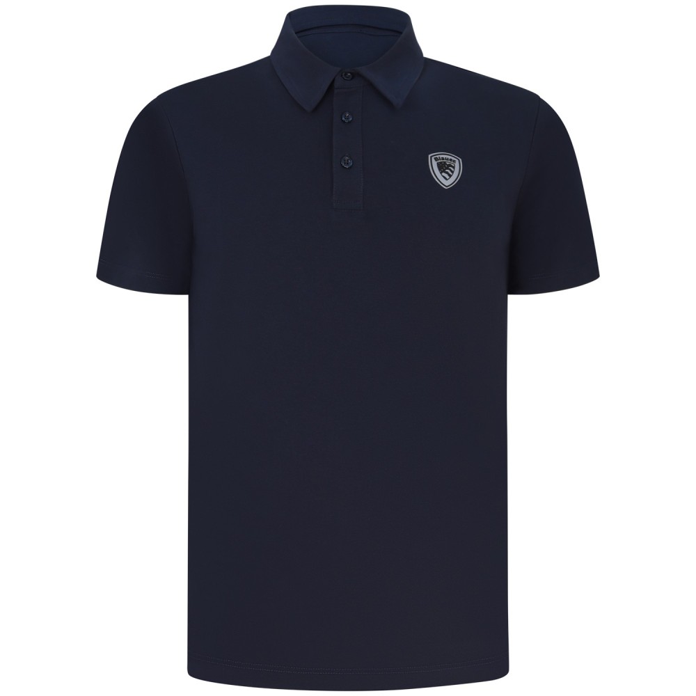 Polo blu per uomo