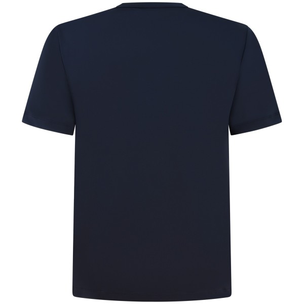T-shirt blu tessuto tecnico per uomo