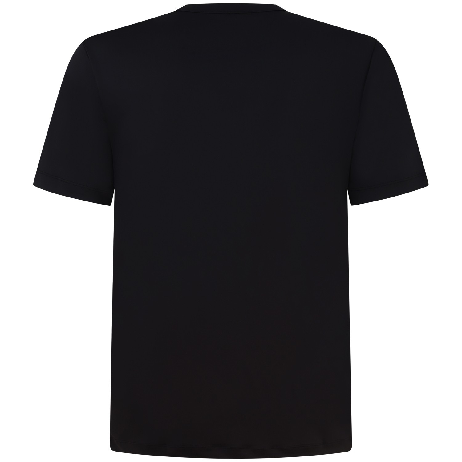 T-shirt nera tessuto tecnico per uomo 2