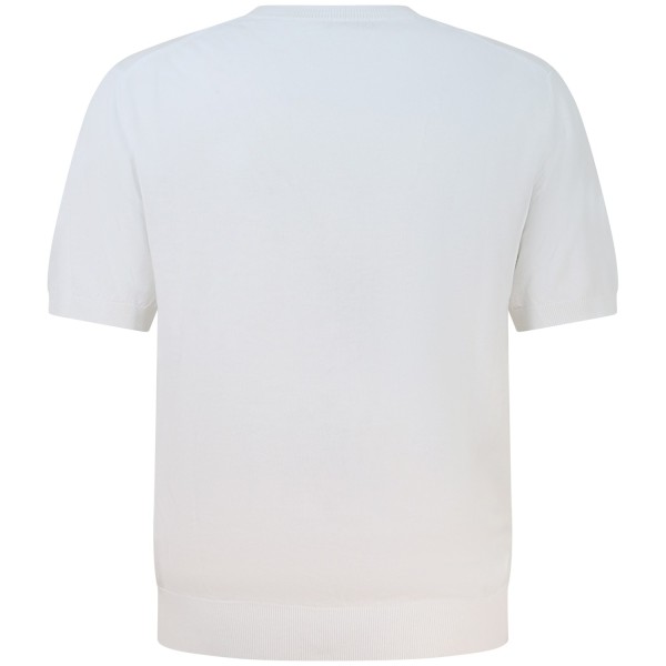 T-shirt in maglia bianca per uomo