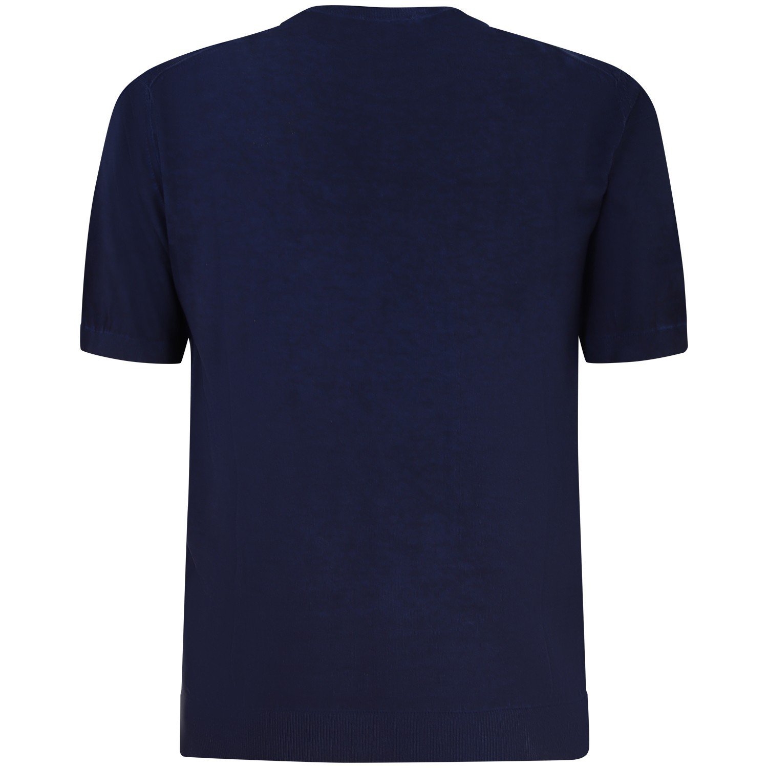 T-shirt in maglia blu per uomo 2
