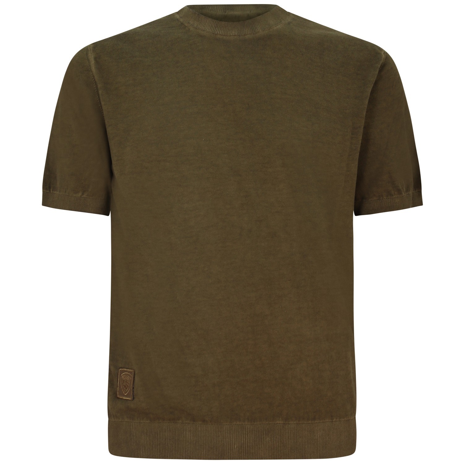 T-shirt in maglia verde per uomo