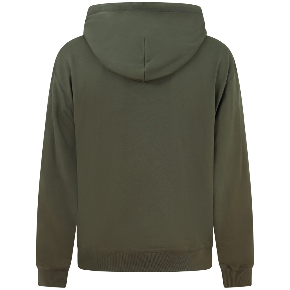 Felpa verde per uomo