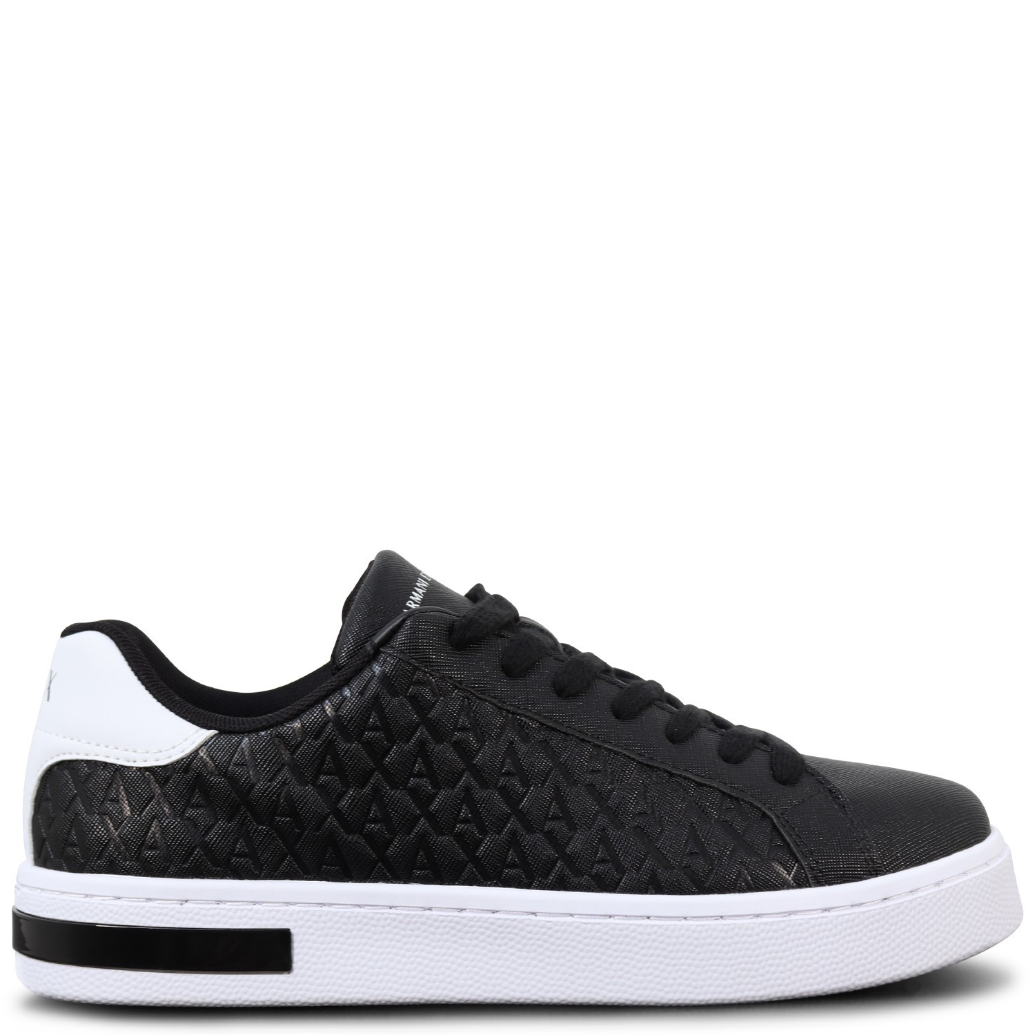 Sneakers nere con logo per uomo