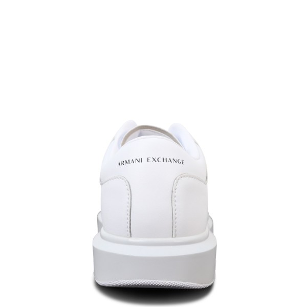 Sneakers bianche con mini logo per uomo