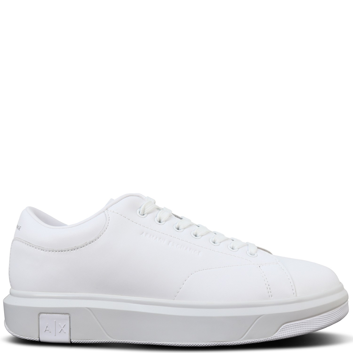 Sneakers bianche con mini logo per uomo 2