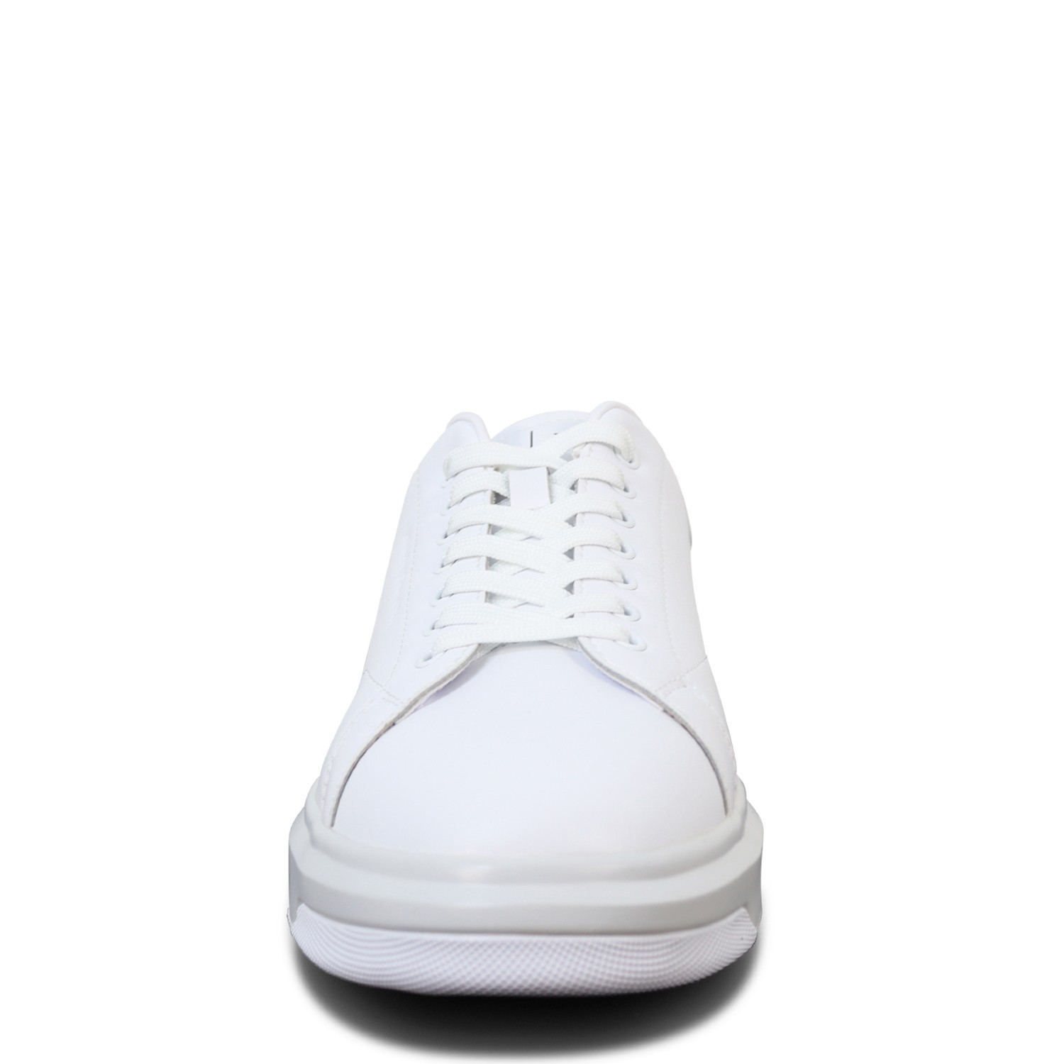 Sneakers bianche con mini logo per uomo