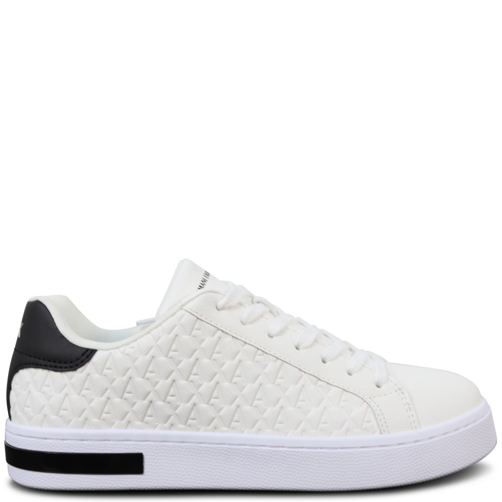 Sneakers bianche con logo per uomo