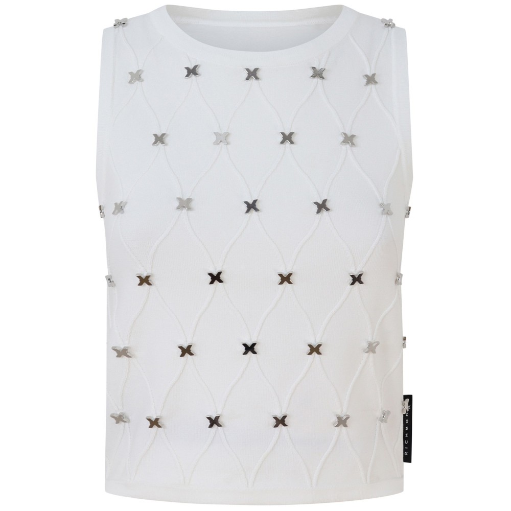 Top bianco per donna