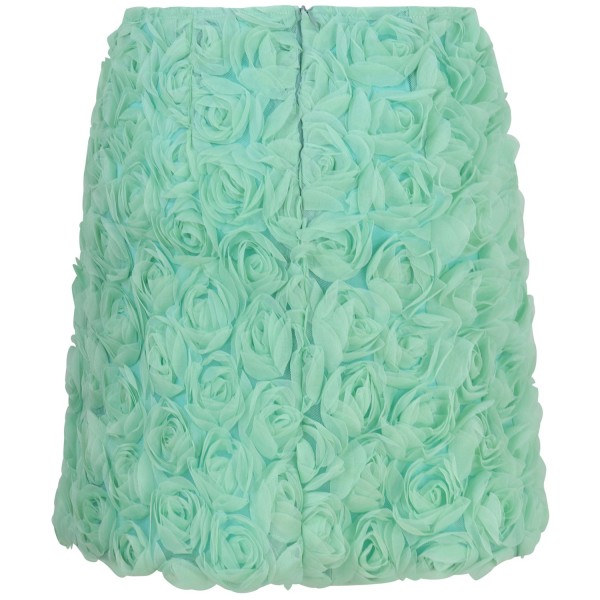 Gonna verde floreale per donna