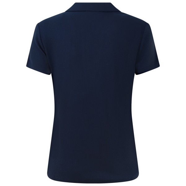 T-shirt-polo blu per donna