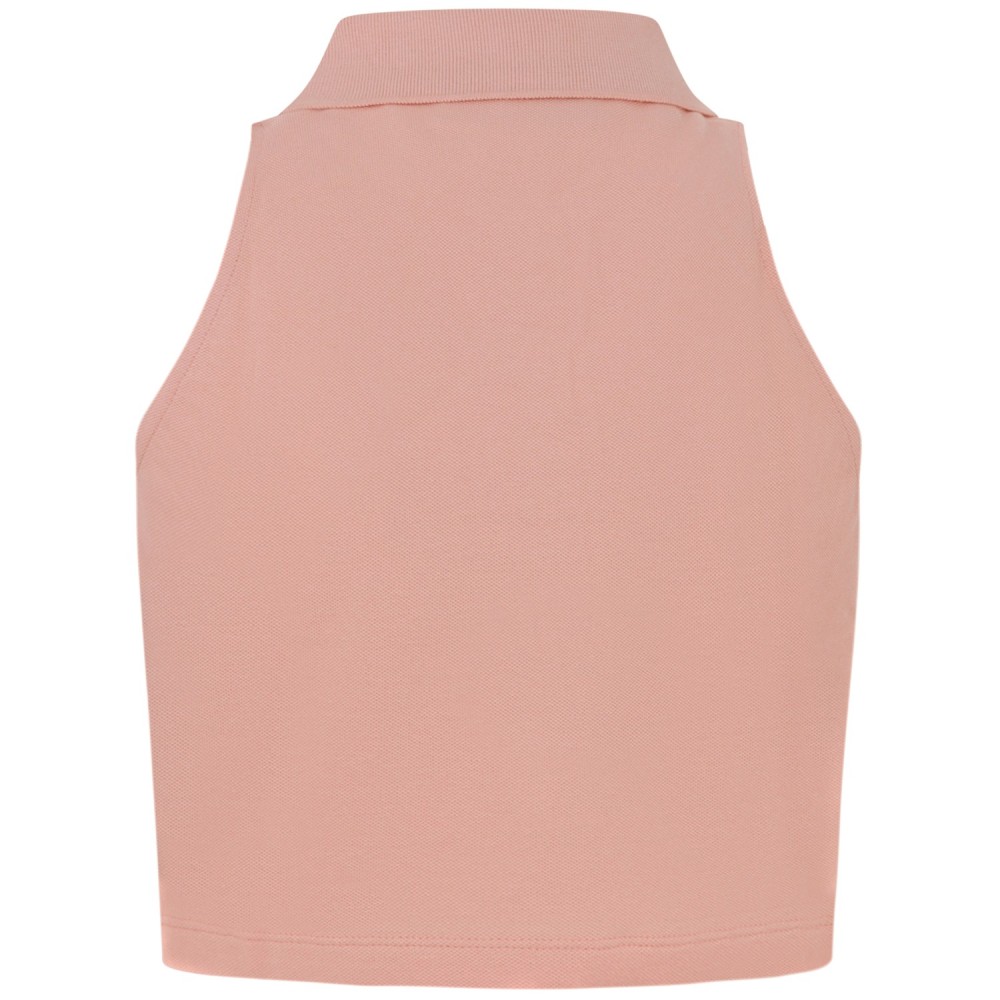 Polo rosa smanicata per donna