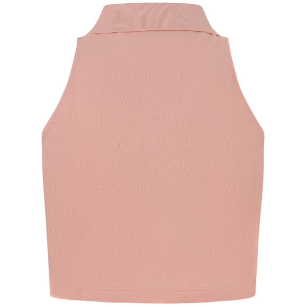 Polo rosa smanicata per donna