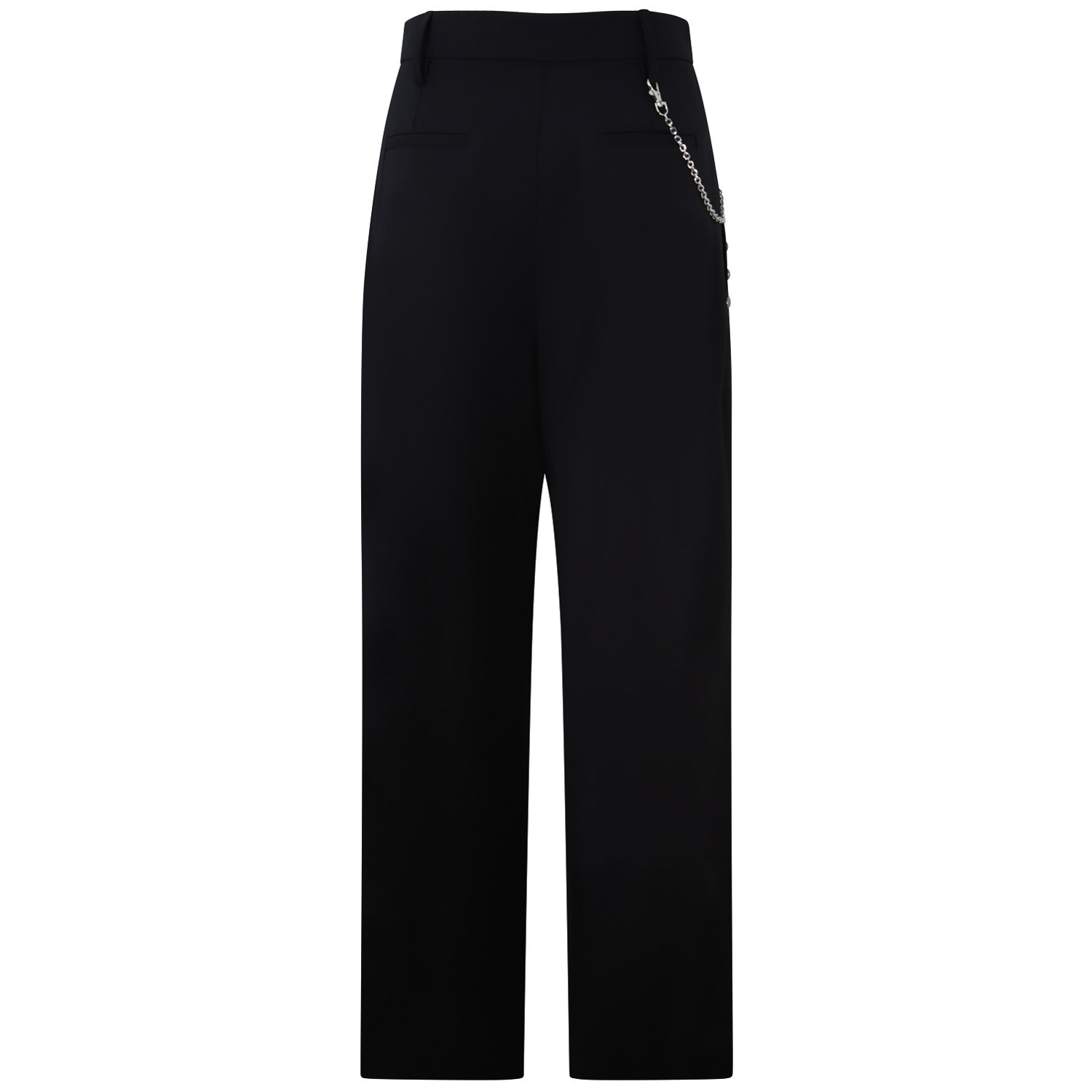 Pantalone nero con borchie per donna