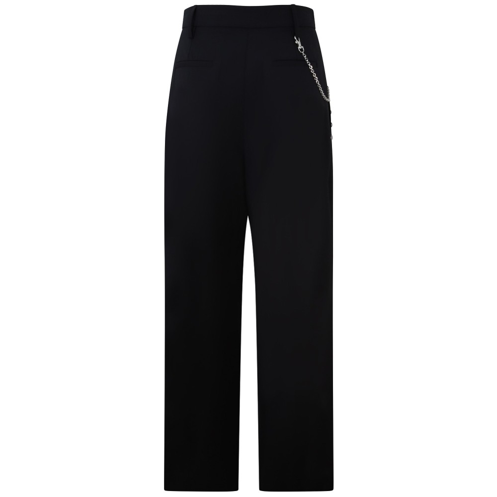 Pantalone nero con borchie per donna