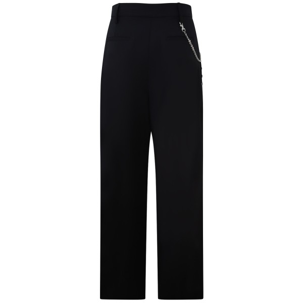 Pantalone nero con borchie per donna