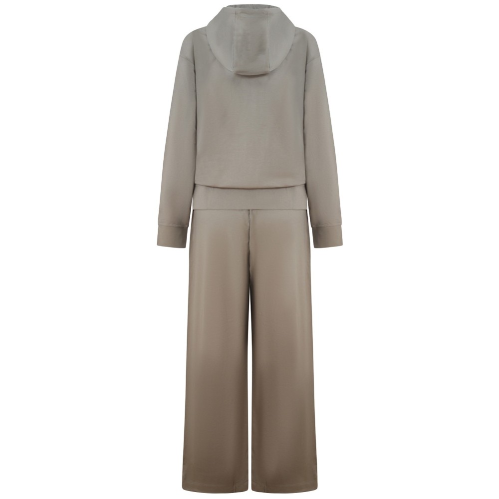 Tuta sportiva beige per donna