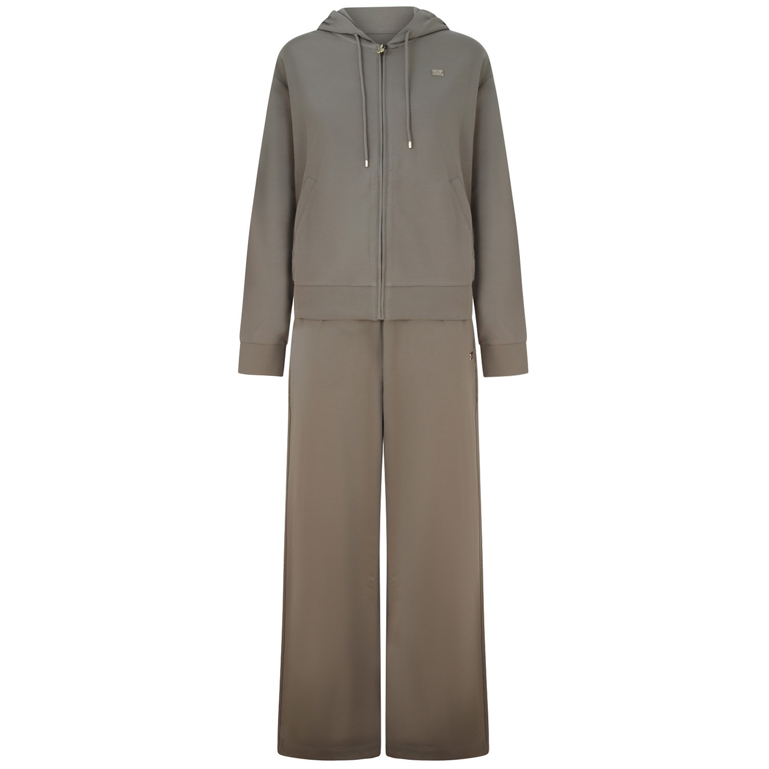 Tuta sportiva beige per donna