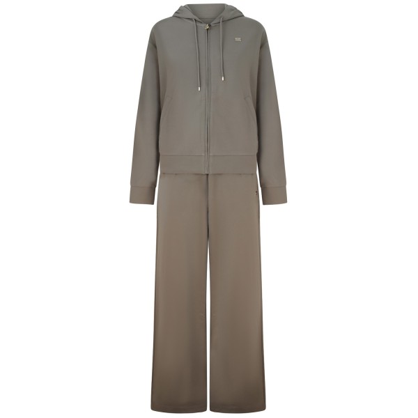 Tuta sportiva beige per donna