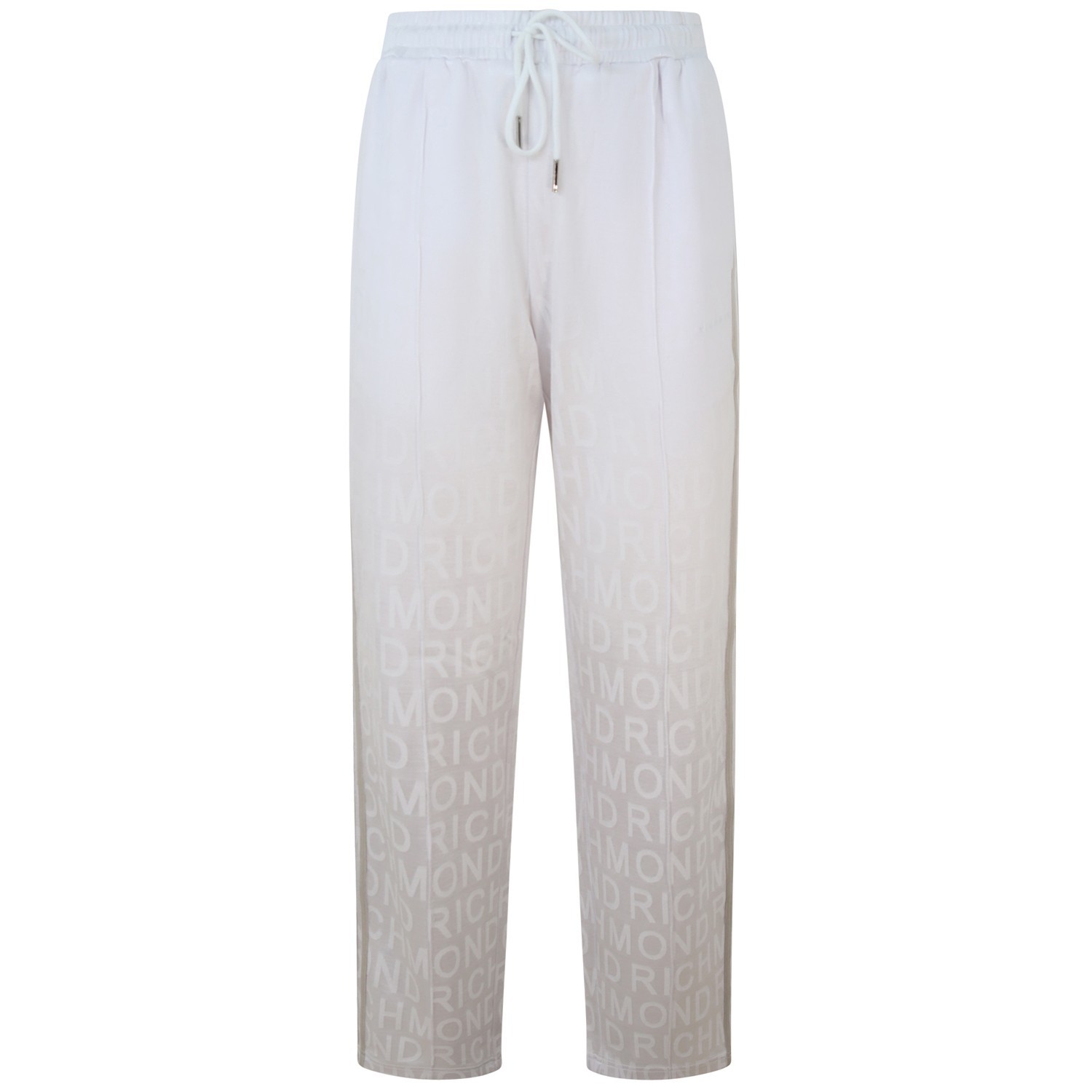 Pantalone bianco logato per donna