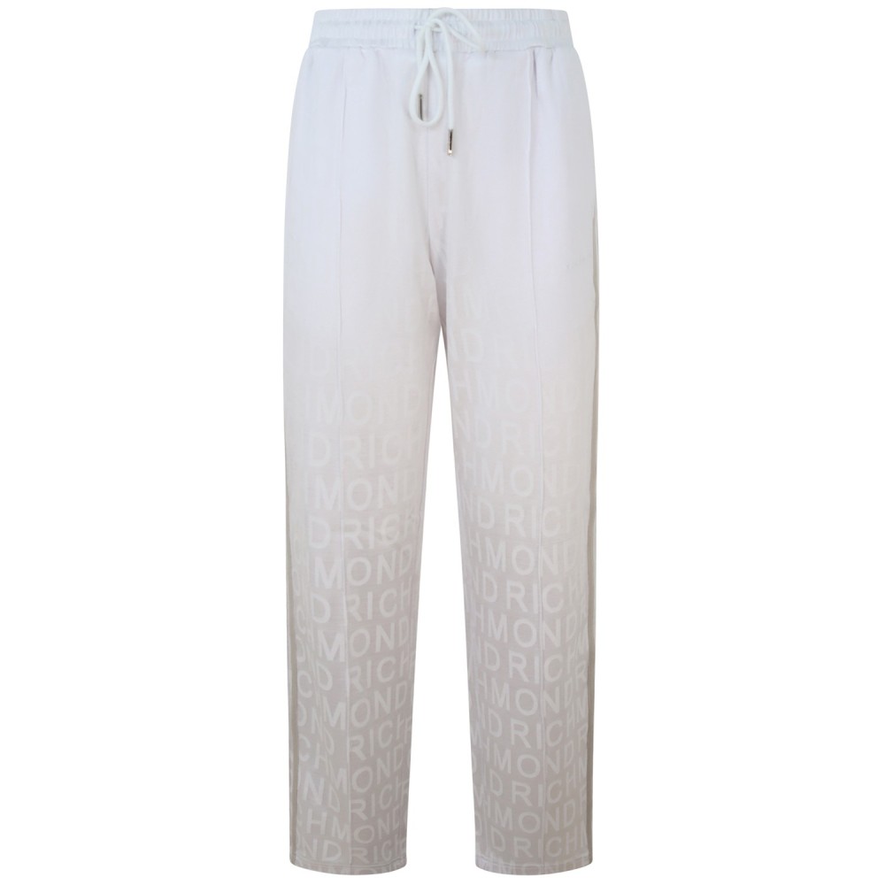 Pantalone bianco logato per donna